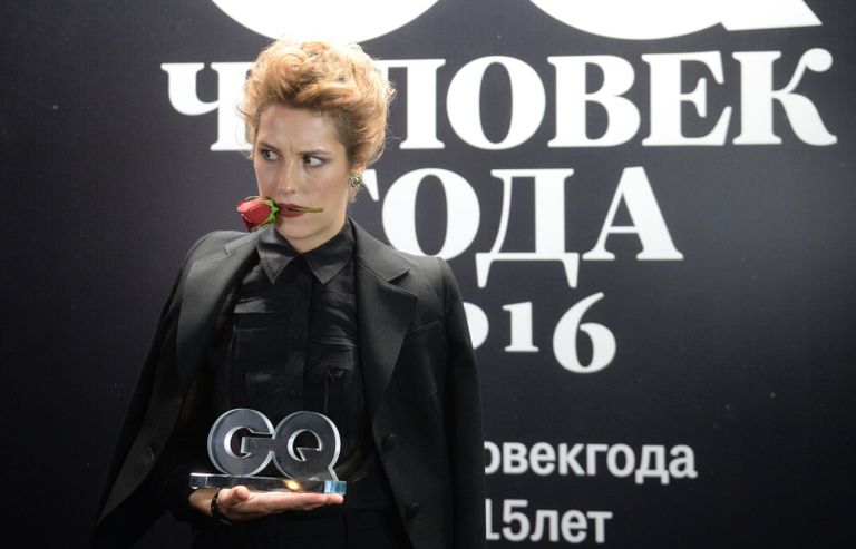 Актриса Ирина Горбачева, получившая награду в номинации Женщина года, на вручении премии Человек года по версии журнала GQ Актриса Ирина Горбачева, получившая награду в номинации Женщина года, на вручении премии Человек года по версии журнала GQ