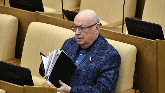 Депутат Государственной Думы РФ Владимир Ресин на пленарном заседании Государственной Думы РФ
