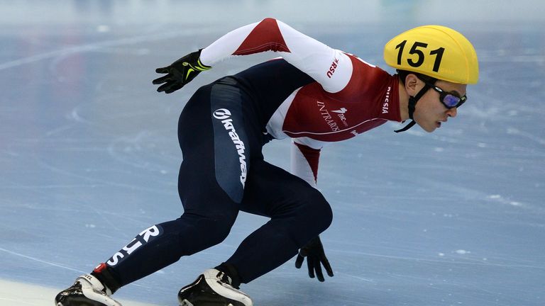 Виктор Ан на чемпионате мира по шорт-треку в Москве Виктор Ан на чемпионате мира по шорт-треку в Москве