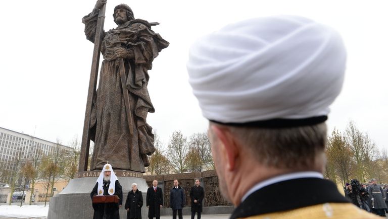 Открытие памятника князю Владимиру на Боровицкой площади в Москве Открытие памятника князю Владимиру на Боровицкой площади в Москве