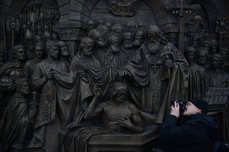 Открытие памятника князю Владимиру на Боровицкой площади Открытие памятника князю Владимиру на Боровицкой площади