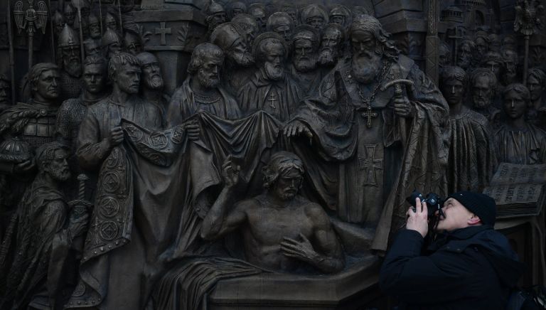 Открытие памятника князю Владимиру на Боровицкой площади Открытие памятника князю Владимиру на Боровицкой площади