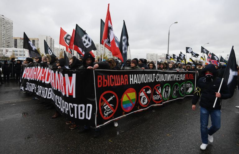 Участники шествия в Люблино Участники шествия в Люблино