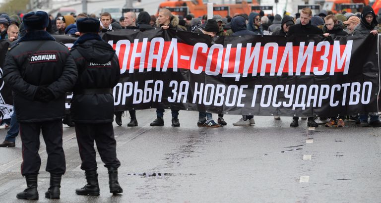 Участники шествия в Люблино Участники шествия в Люблино