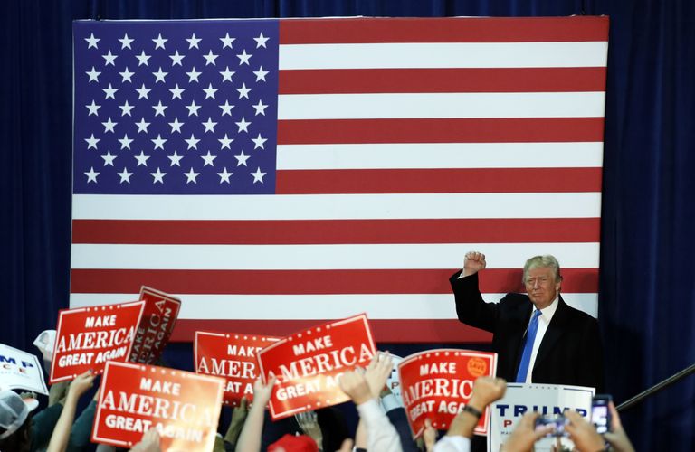 Кандидат в президенты США Дональд Трамп в Лисберге. 7 ноября 2016 года Кандидат в президенты США Дональд Трамп в Лисберге. 7 ноября 2016 года