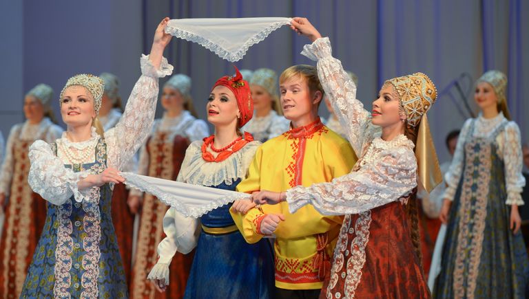 Артисты Северного хора во время юбилейного концерта в концертном зале им. Чайковского. 14 октября 2016 года Артисты Северного хора во время юбилейного концерта в концертном зале им. Чайковского. 14 октября 2016 года