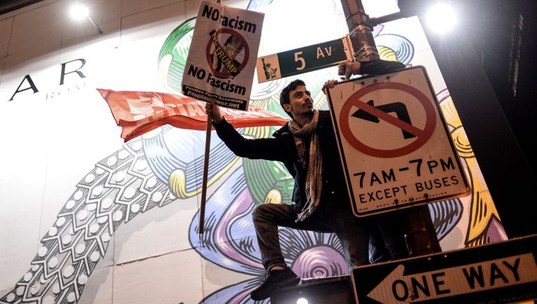 Акция протеста против Д. Трампа в Нью-Йорке Акция протеста против Д. Трампа в Нью-Йорке