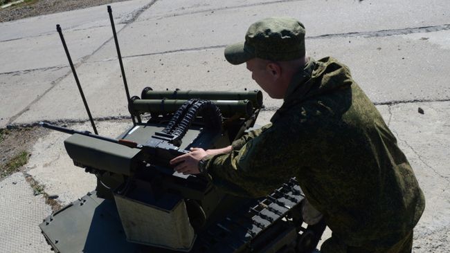 Роботизированный комплекс Минобороны РФ. Архивное фото Роботизированный комплекс Минобороны РФ. Архивное фото