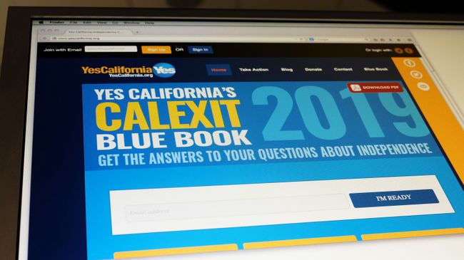 Страница сайта yescalifornia.org Страница сайта yescalifornia.org