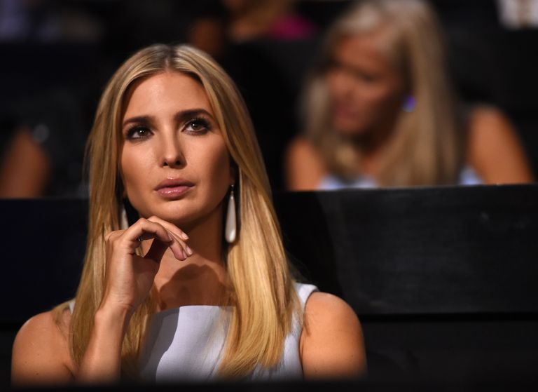 Дочь кандидата в президенты США Дональда Трампа Иванка во время избирательной кампании отца. 19 июля 2016 года Дочь кандидата в президенты США Дональда Трампа Иванка во время избирательной кампании отца. 19 июля 2016 года