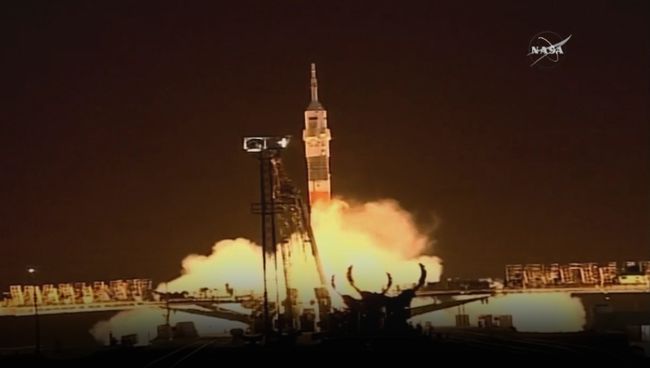КорабльСоюз МС-03 с новым экипажем отправлен на МКС. Кары запуска 