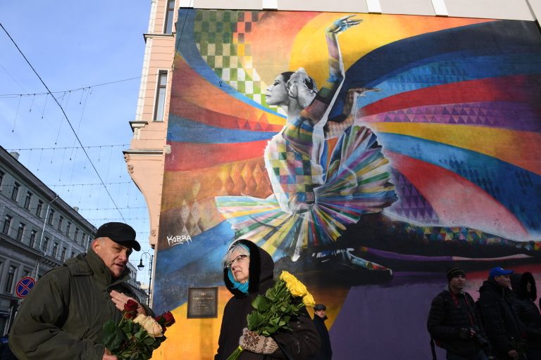 На открытии памятника балерине Майе Плисецкой на улице Большая Дмитровка На открытии памятника балерине Майе Плисецкой на улице Большая Дмитровка