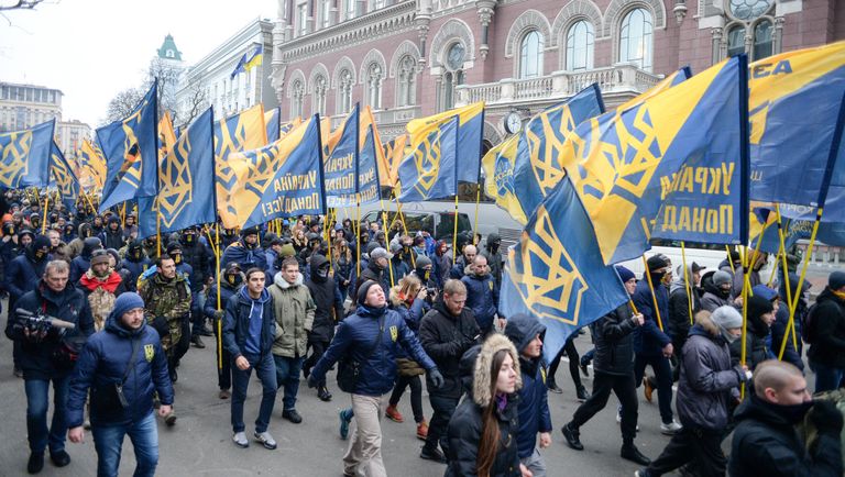 Марш активистов Азова в Киеве. 21 ноября 2016 Марш активистов Азова в Киеве. 21 ноября 2016