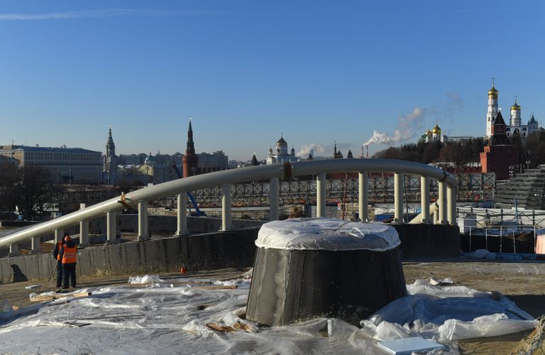 Строительство парка Зарядье в Москве Строительство парка Зарядье в Москве