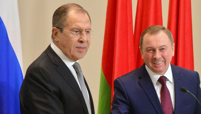 Министр иностранных дел РФ Сергей Лавров и министр иностранных дел Белоруссии Владимир Макей в Минске Министр иностранных дел РФ Сергей Лавров и министр иностранных дел Белоруссии Владимир Макей в Минске
