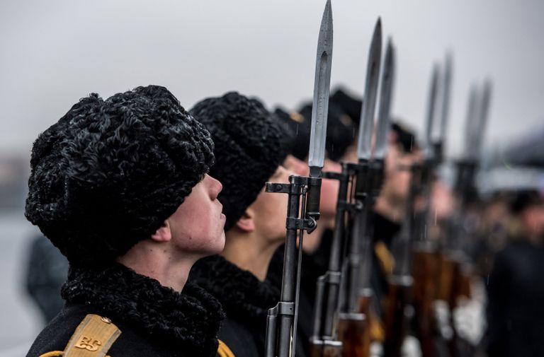Торжественная церемония передачи подлодки Колпино ВМФ России на пристани АО Адмиралтейские верфи в Санкт-Петербурге
