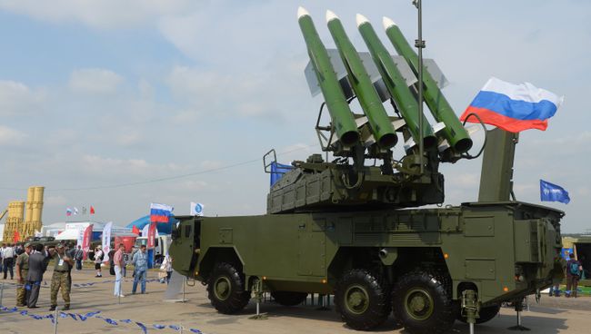 Зенитный ракетный комплекс средней дальности ЗРК БУК-М2Э. Архивное фото