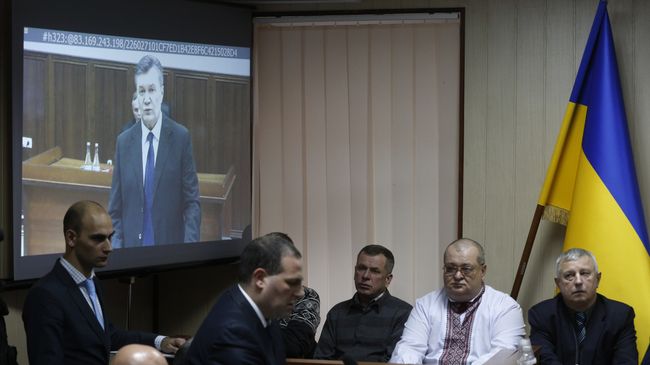 Допрос В. Януковича в режиме видеоконференции в качестве свидетеля по делу о беспорядках в Киеве в феврале 2014 года. 28 ноября 2016 Допрос В. Януковича в режиме видеоконференции в качестве свидетеля по делу о беспорядках в Киеве в феврале 2014 года. 28 ноября 2016