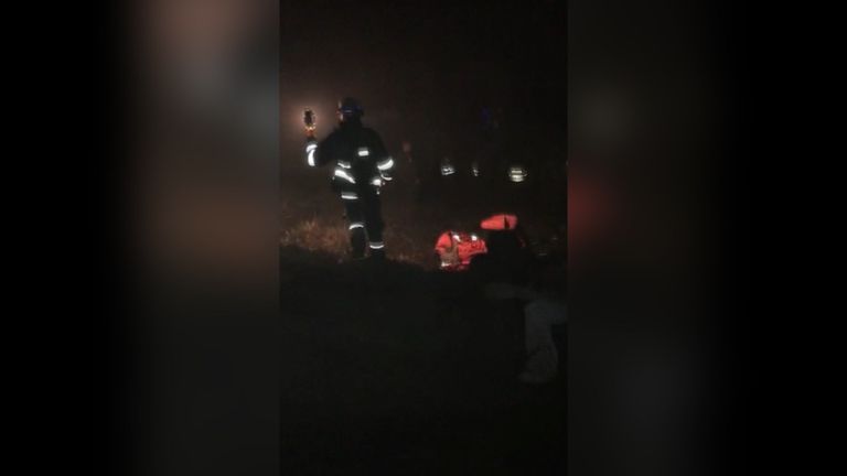 Поисково-спасательная операция на месте крушения самолета в Колумбии Поисково-спасательная операция на месте крушения самолета в Колумбии