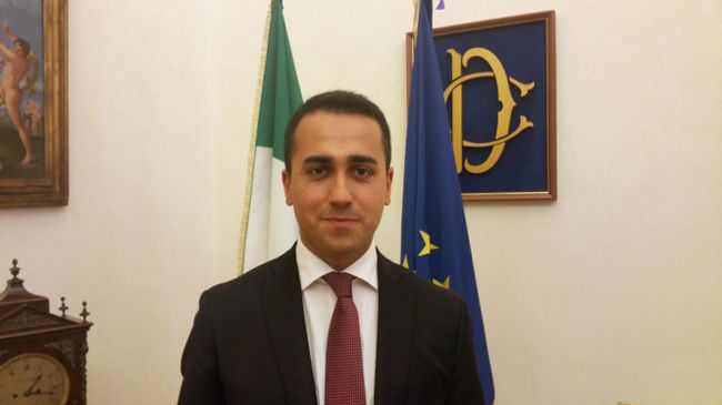 Лидер Движения 5 звезд (Д5З) Луиджи Ди Майо. Архивное фото