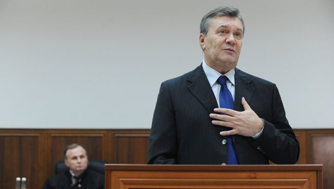 Бывший президент Украины Виктор Янукович дает показания по видеосвязи в Ростовском областном суде Бывший президент Украины Виктор Янукович дает показания по видеосвязи в Ростовском областном суде