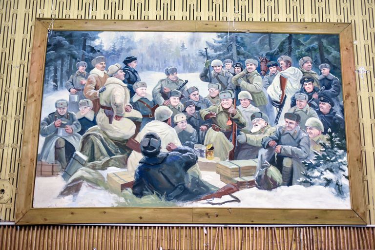 Картина в актовом зале киностудии Союзмультфильм Картина в актовом зале киностудии Союзмультфильм