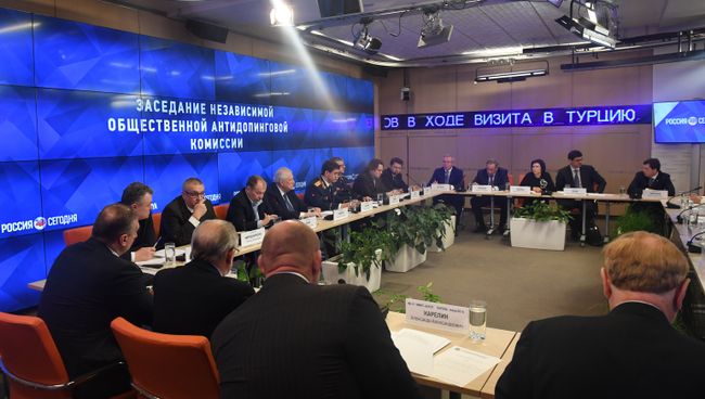 Заседание Независимой общественной антидопинговой комиссии Заседание Независимой общественной антидопинговой комиссии