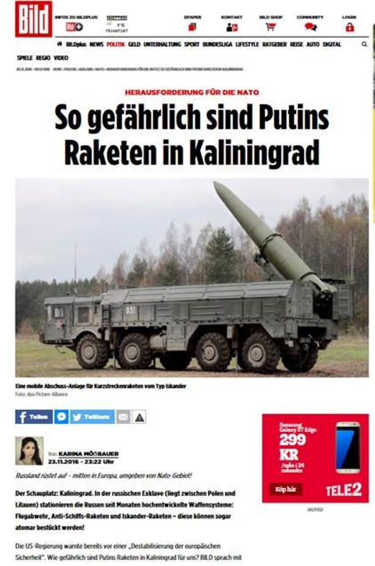 Насколько опасны ракеты Путина в Калининграде