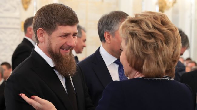 Глава Чеченской Республики Рамзан Кадыров и председатель Совета Федерации РФ Валентина Матвиенко Глава Чеченской Республики Рамзан Кадыров и председатель Совета Федерации РФ Валентина Матвиенко