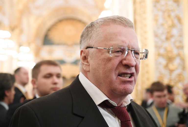 Лидер ЛДПР Владимир Жириновский перед началом ежегодного послания президента РФ Владимира Путина Федеральному Собранию в Кремле