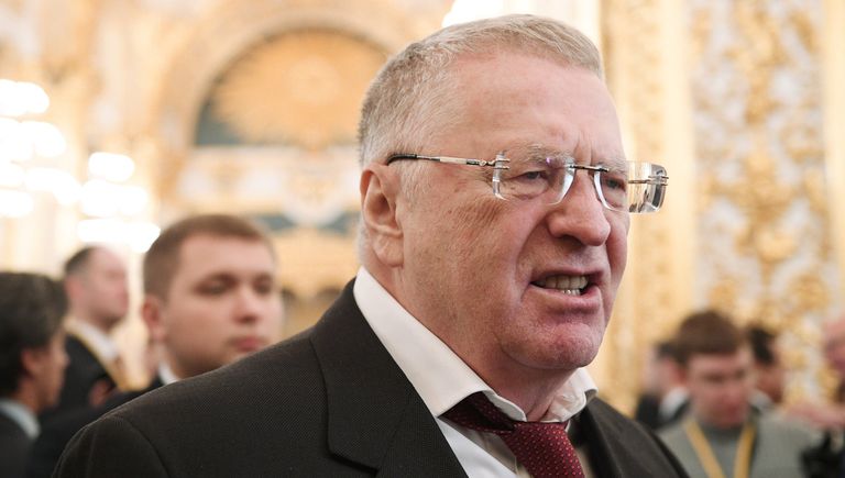 Лидер ЛДПР Владимир Жириновский перед началом ежегодного послания президента РФ Владимира Путина Федеральному Собранию в Кремле