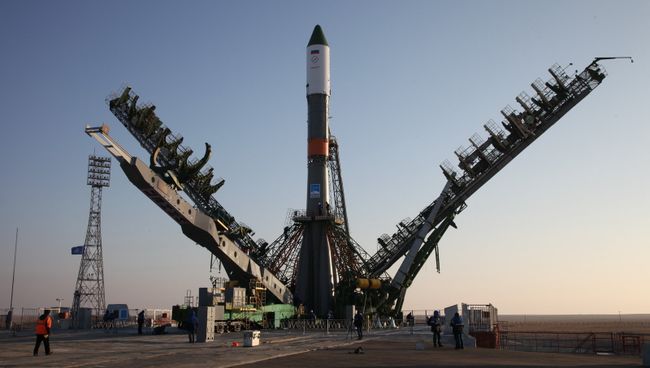 Подготовка ТГК Прогресс МС-04 и ракеты-носителя Союз-У к пуску Подготовка ТГК Прогресс МС-04 и ракеты-носителя Союз-У к пуску