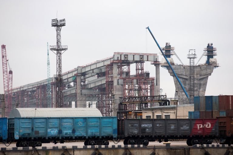 Строительство двухъярусного моста Западного скоростного диаметра в Санкт-Петербурге Строительство двухъярусного моста Западного скоростного диаметра в Санкт-Петербурге