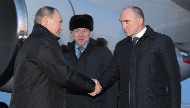 Президент РФ Владимир Путин в аэропорту Челябинска. 5 декабря 2016