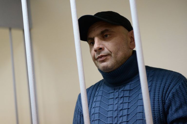 Задержанный сотрудниками ФСБ России в Крыму Андрей Захтей в Лефортовском суде Москвы