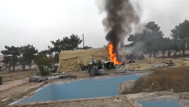 В Алеппо боевики обстреляли госпиталь Минобороны РФ. Съемка очевидцев