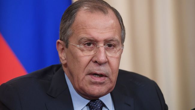 Министр иностранных дел РФ Сергей Лавров на пресс-конференции по итогам встречи с генеральным секретарем Совета Европы Турбьерном Ягландом