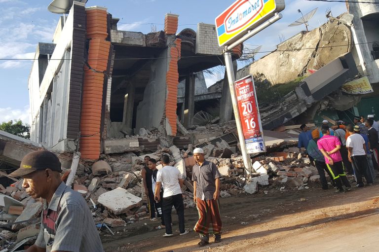 Последствия землетрясения в Индонезии. 7 декабря 2016