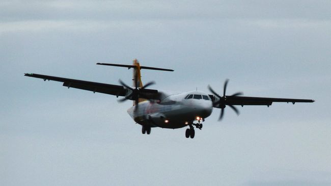 Самолет ATR 42. Архивное фото Самолет ATR 42. Архивное фото