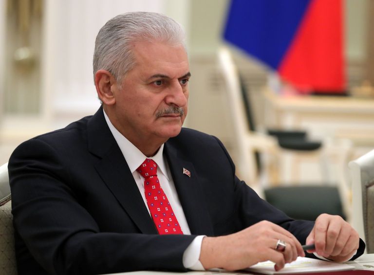 Премьер-министр Турецкой Республики Бинали Йылдырым во время визита в Москву. 6 декабря 2016 года