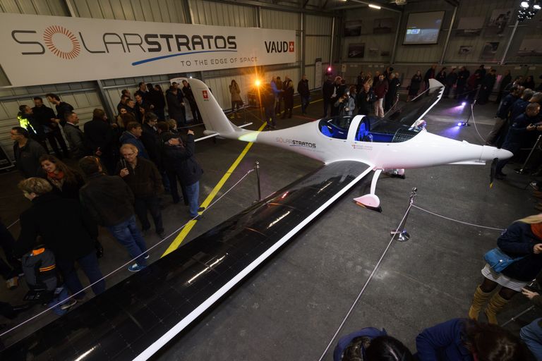 Уникальный двухместный самолет на солнечных батареях SolarStratos, 2016 Уникальный двухместный самолет на солнечных батареях SolarStratos, 2016