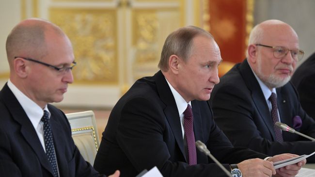 Президент РФ Владимир Путин проводит заседание Совета по развитию гражданского общества и правам человека. 8 декабря 2016