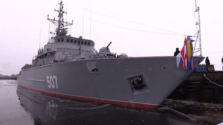Церемония передачи корабля противоминной обороны  Александр Обухов ВМФ РФ