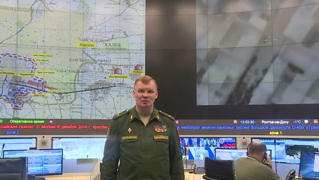 Конашенков предостерег от провокаций в Алеппо и призвал страны помочь сирийцам Конашенков предостерег от провокаций в Алеппо и призвал страны помочь сирийцам