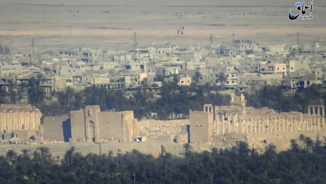 Вид исторической части Пальмиры в сирийской провинции Хомс. Архивное фото Вид исторической части Пальмиры в сирийской провинции Хомс. Архивное фото