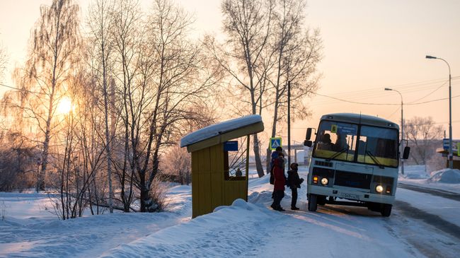 Автобусная остановка. Архивное фото