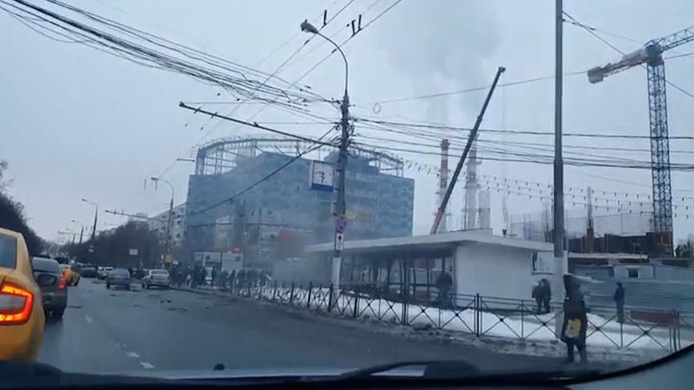 Первые кадры с места взрыва у метро Коломенское в Москве