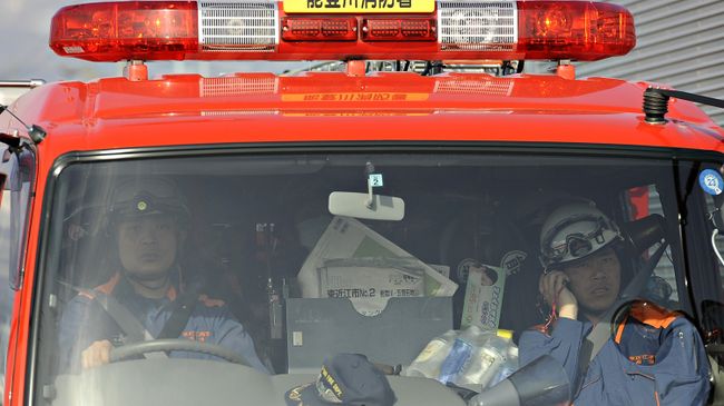 Японские пожарные. Архивное фото