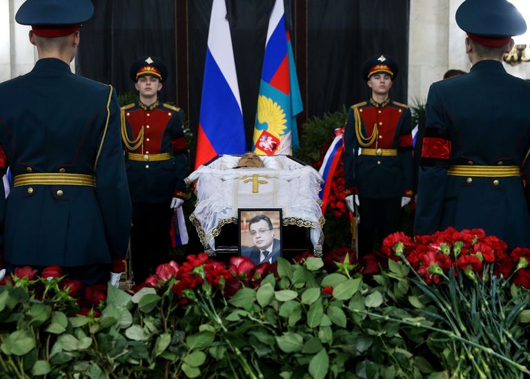 Церемония прощания с послом России в Турции Андреем Карловым в министерстве иностранных дел России Церемония прощания с послом России в Турции Андреем Карловым в министерстве иностранных дел России