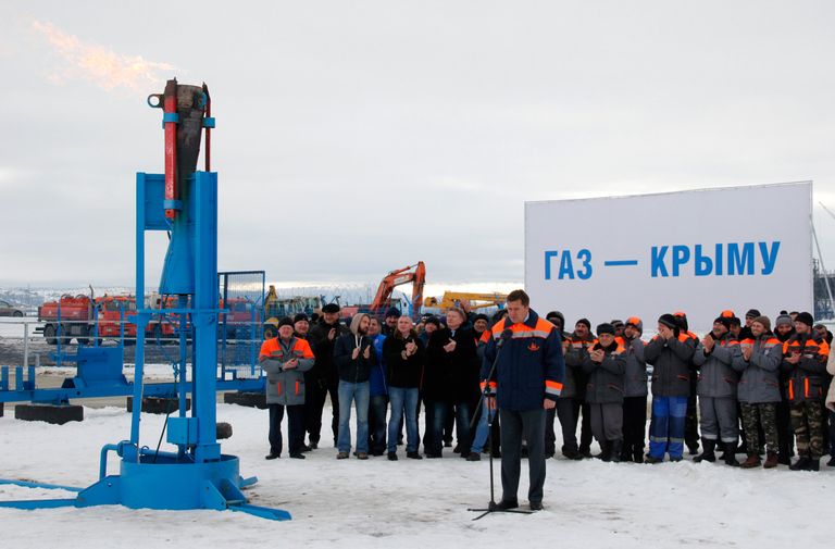 Запуск газопровода Кубань - Крым Запуск газопровода Кубань - Крым